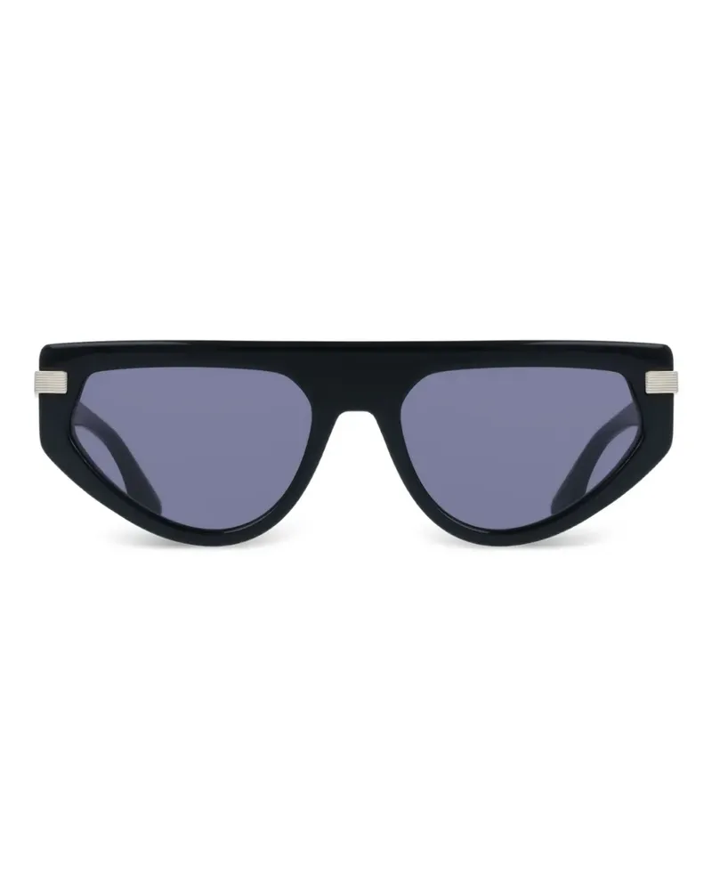 Victoria Beckham Sonnenbrille mit geometrischem Gestell - Schwarz Schwarz