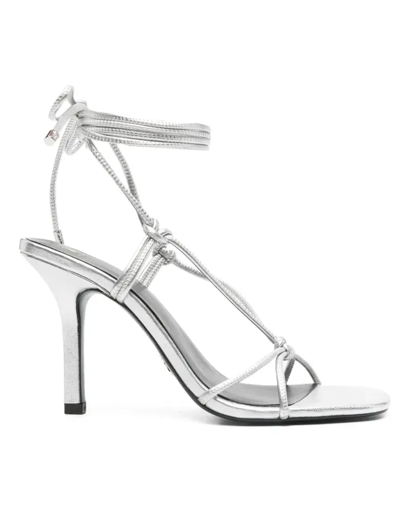 Patrizia Pepe square-toe sandals - Silber Silber