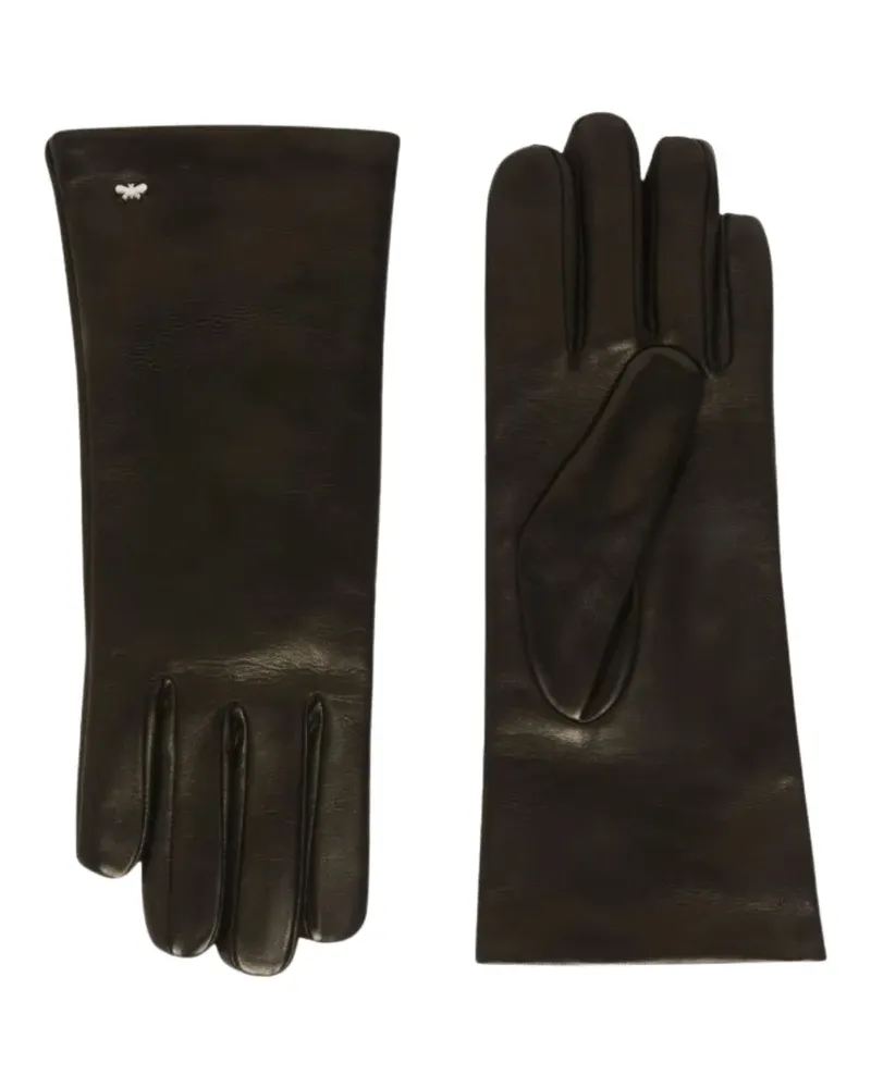 Max Mara Handschuhe aus Leder - Schwarz Schwarz