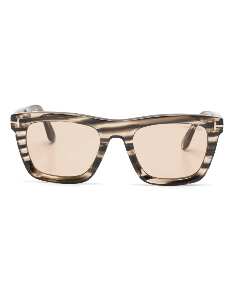 Tom Ford Sonnenbrille mit eckigem Gestell - Nude Nude