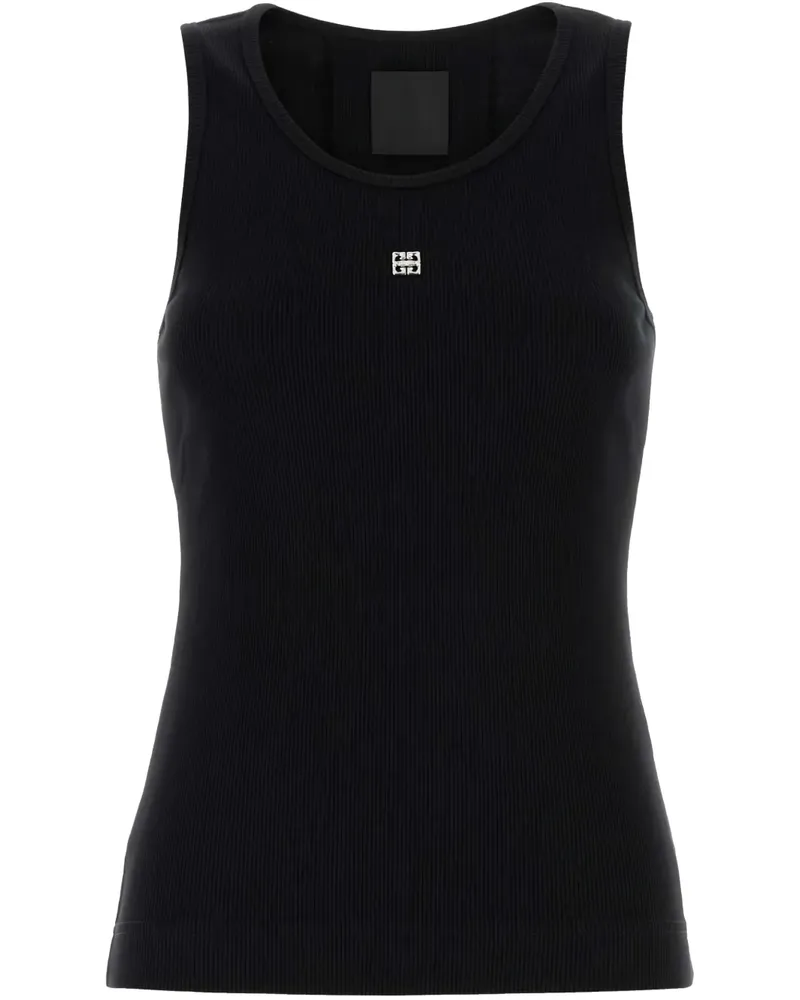 Givenchy Tanktop mit 4G Liquid-Schild - Schwarz Schwarz