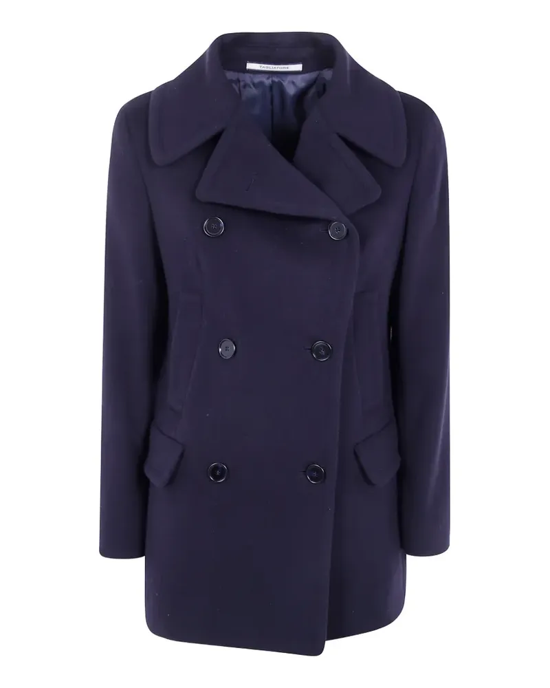 Tagliatore Blanche double-breasted coat - Blau Blau