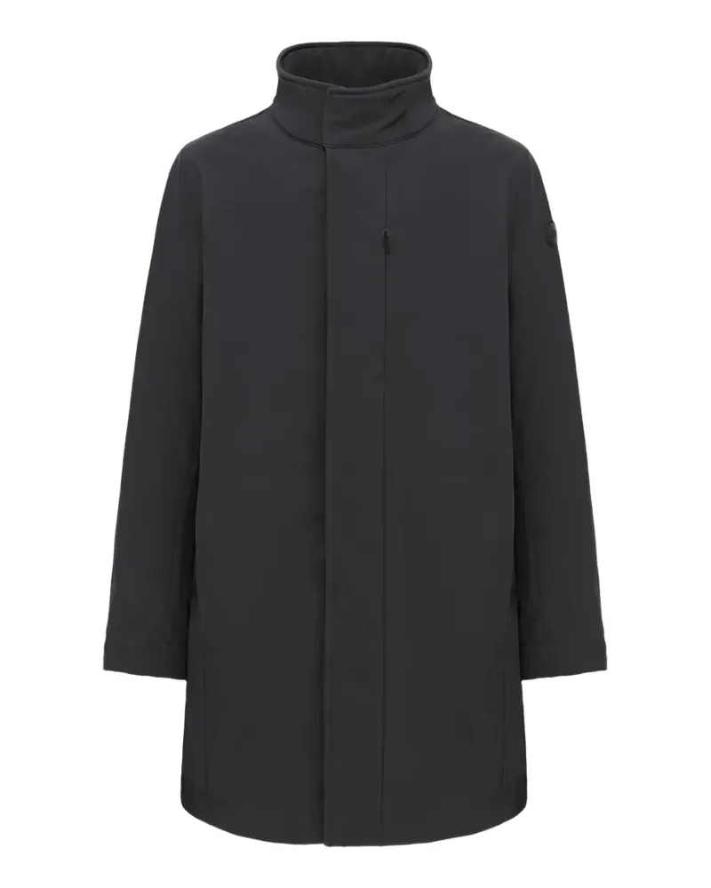 Colmar high-neck single-breasted coat - Schwarz Schwarz