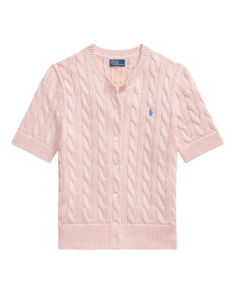 Ralph Lauren Cardigan mit Zopfmuster - Rosa Rosa