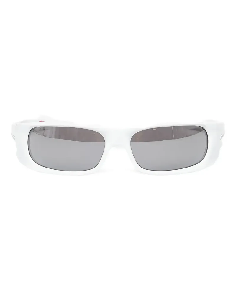 Oakley Highland rectangle sunglasses - Weiß Weiß