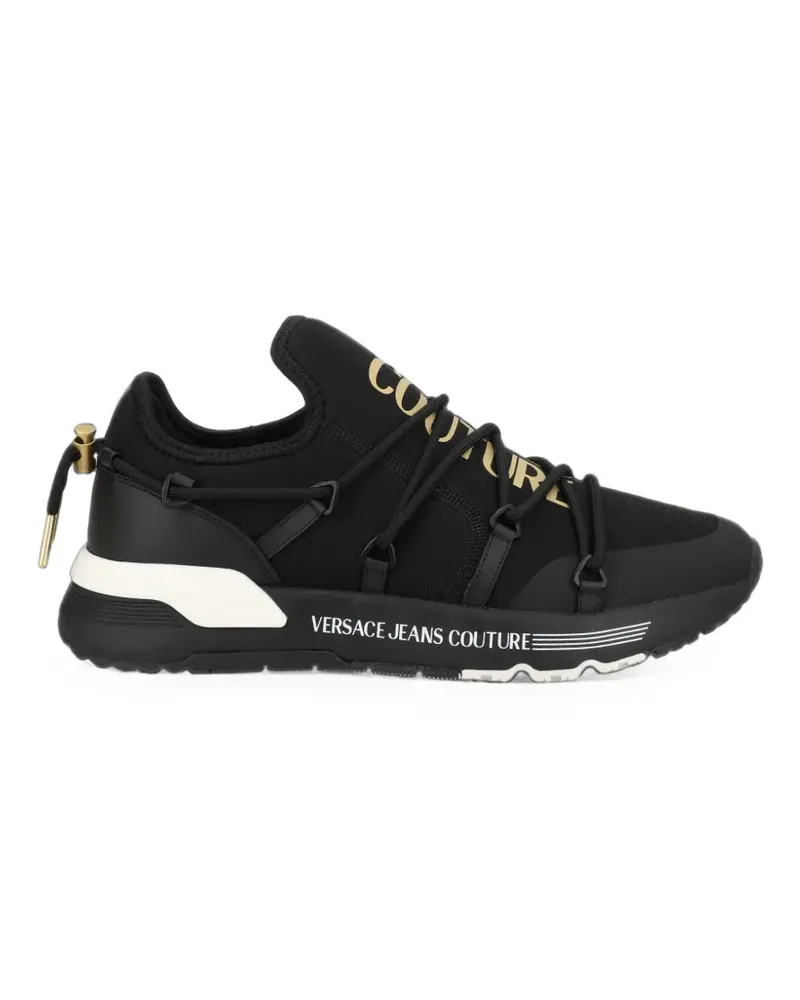 Versace Jeans logo-print lace-up sneakers - Schwarz Schwarz
