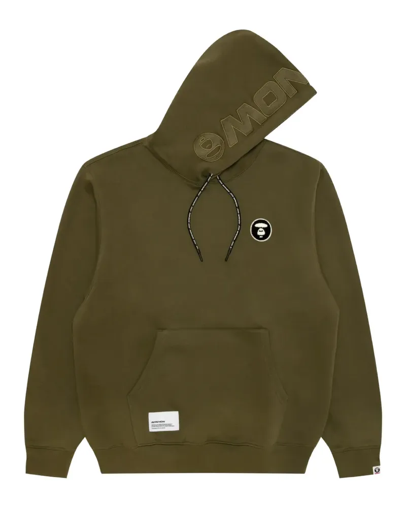BAPE Hoodie mit Logo-Patch - Grün Grün