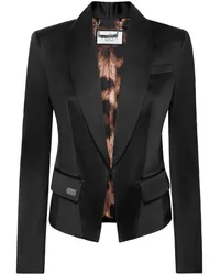 Philipp Plein Blazer aus Satin Schwarz