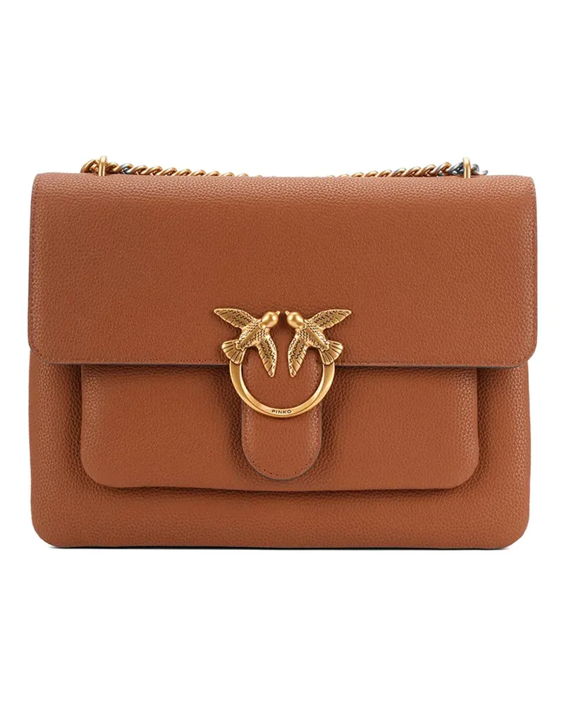 Pinko Love Schultertasche - Braun Braun