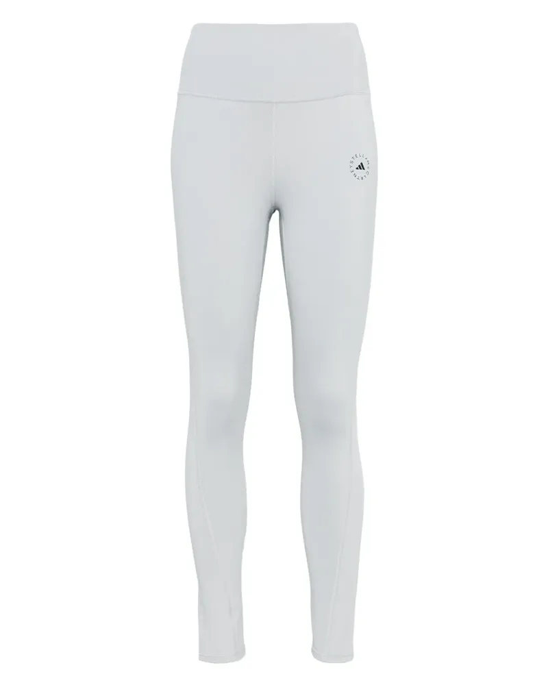 adidas Leggings mit Logo-Applikation - Blau Blau
