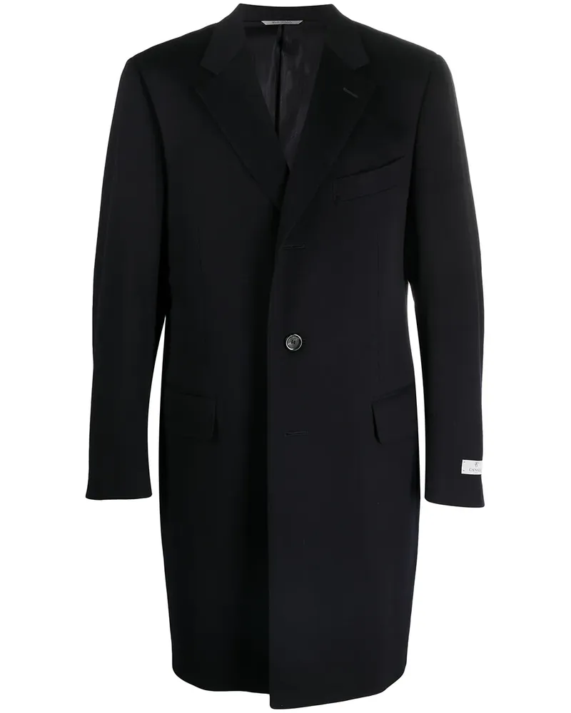 Canali Einreihiger Mantel - Blau Blau