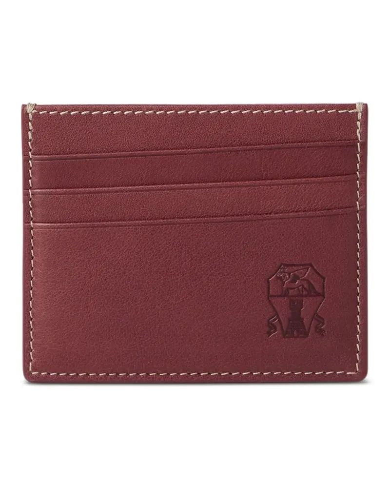 Brunello Cucinelli Kartenetui mit Logo-Prägung - Rot Rot