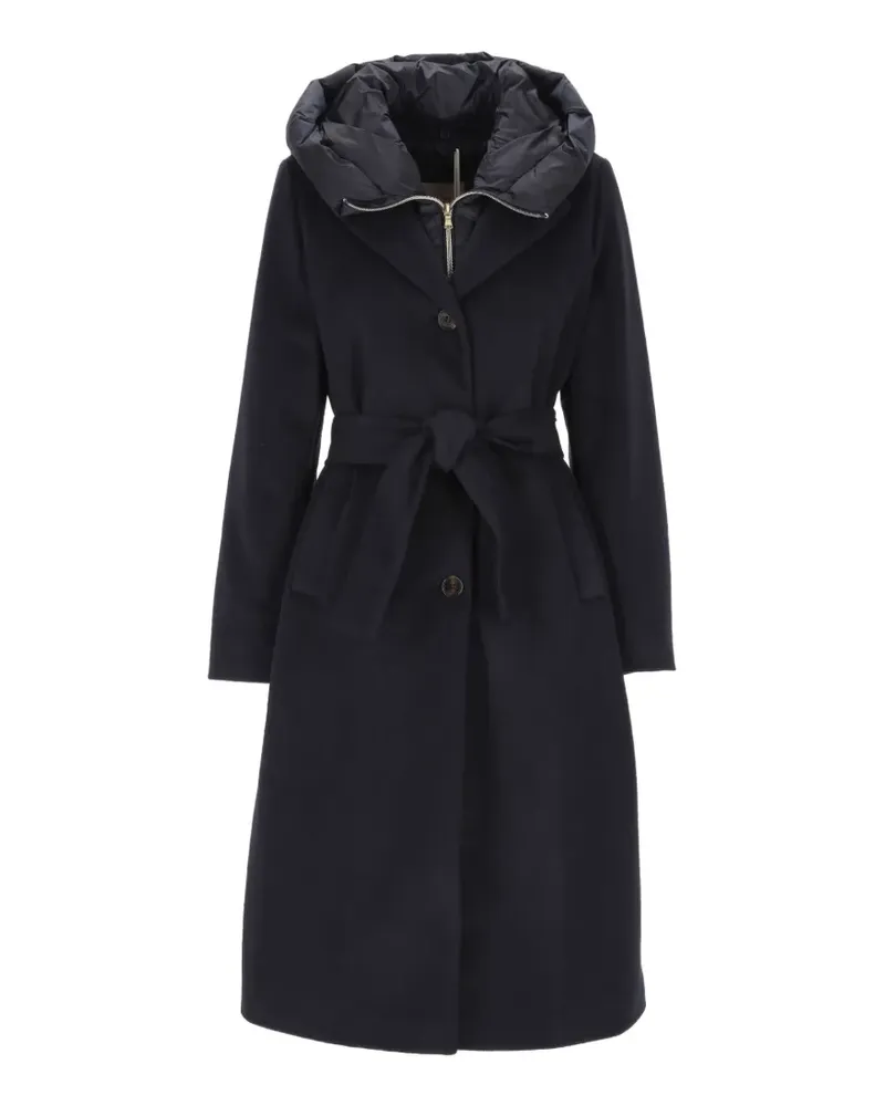 MARELLA belted hooded coat - Blau Blau