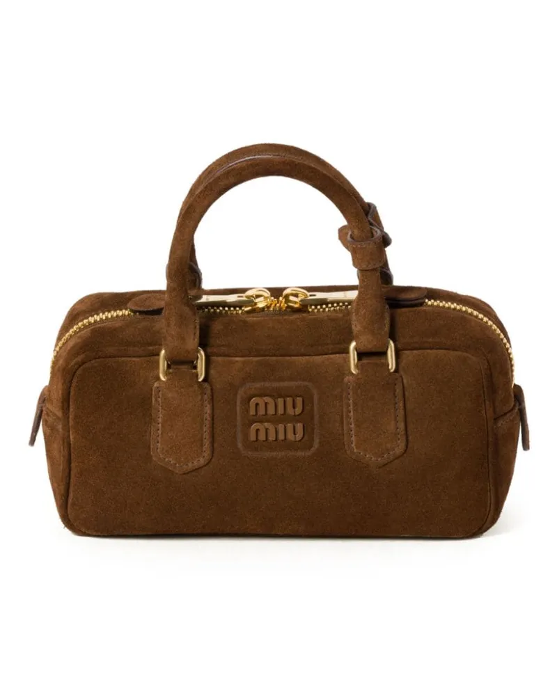 Miu Miu Arcadie Tote Bag aus Wildleder - Braun Braun
