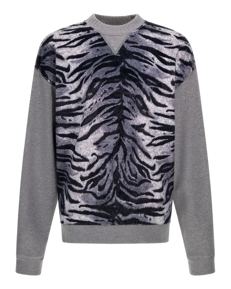 Roberto Cavalli zebra-print sweatshirt - Grau Grau