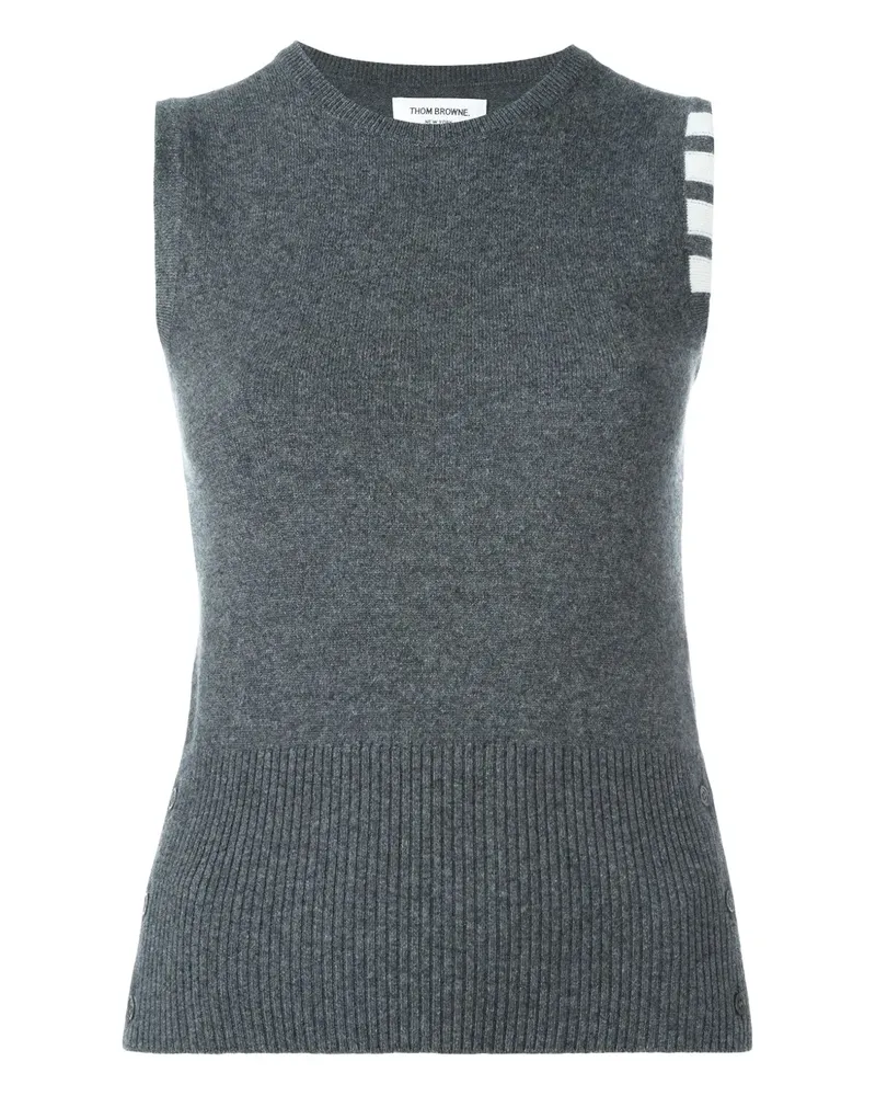 Thom Browne Ärmelloses Kaschmirtop - Grau Grau