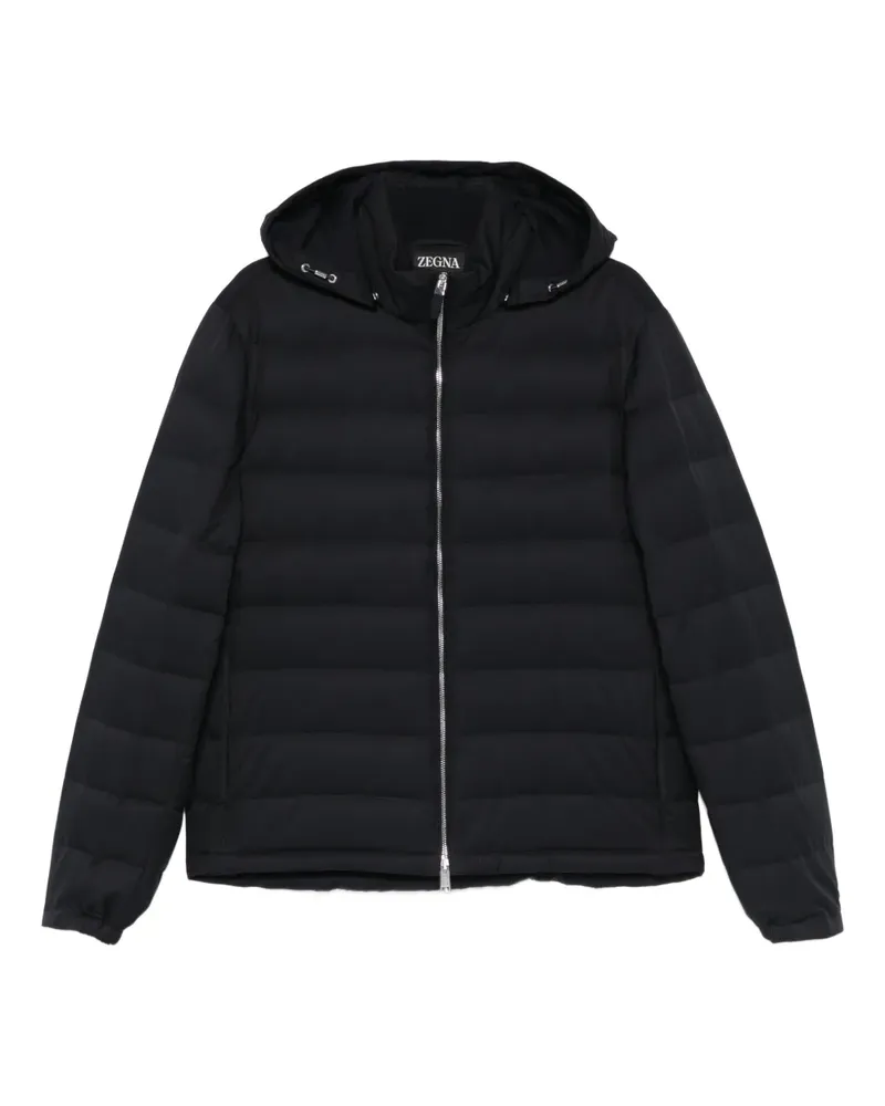 Ermenegildo Zegna zip-up hooded jacket - Schwarz Schwarz