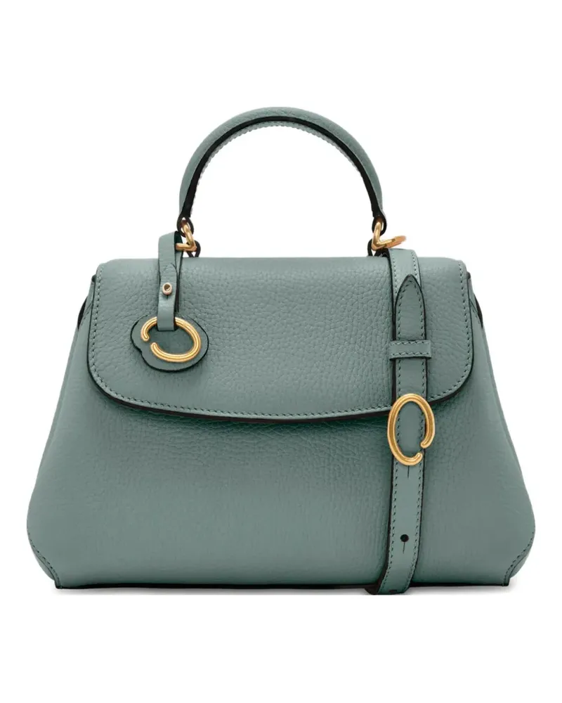 Oscar de la Renta Strukturierte Handtasche - Blau Blau