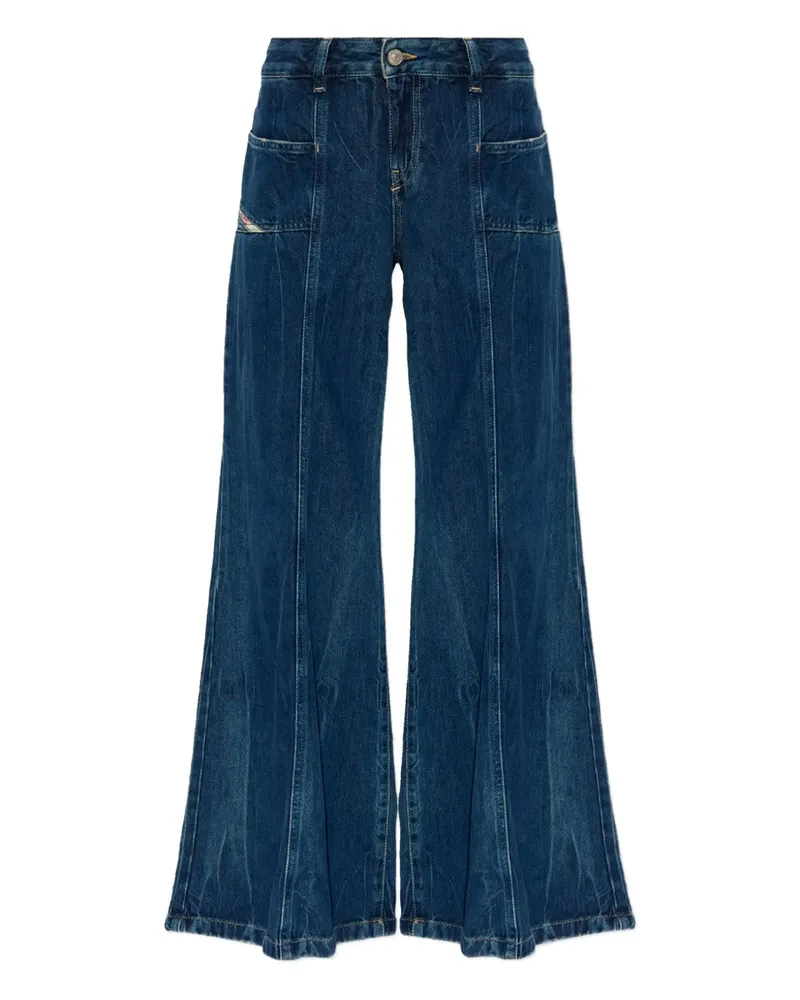 Diesel D-Akii Panel Jeans - Blau Blau