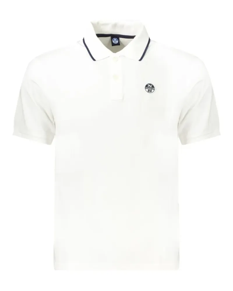 North Sails logo-patch polo shirt - Weiß Weiß