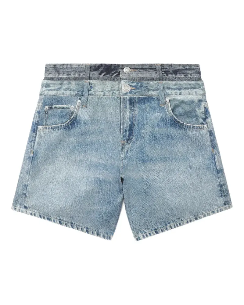 Rag & Bone layered denim shorts - Blau Blau