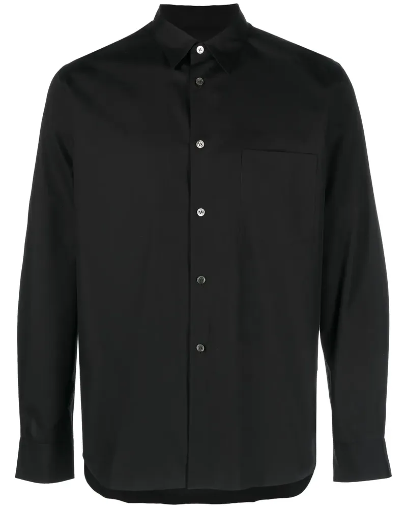 Comme des Garçons Hemd mit aufgesetzter Tasche - Schwarz Schwarz