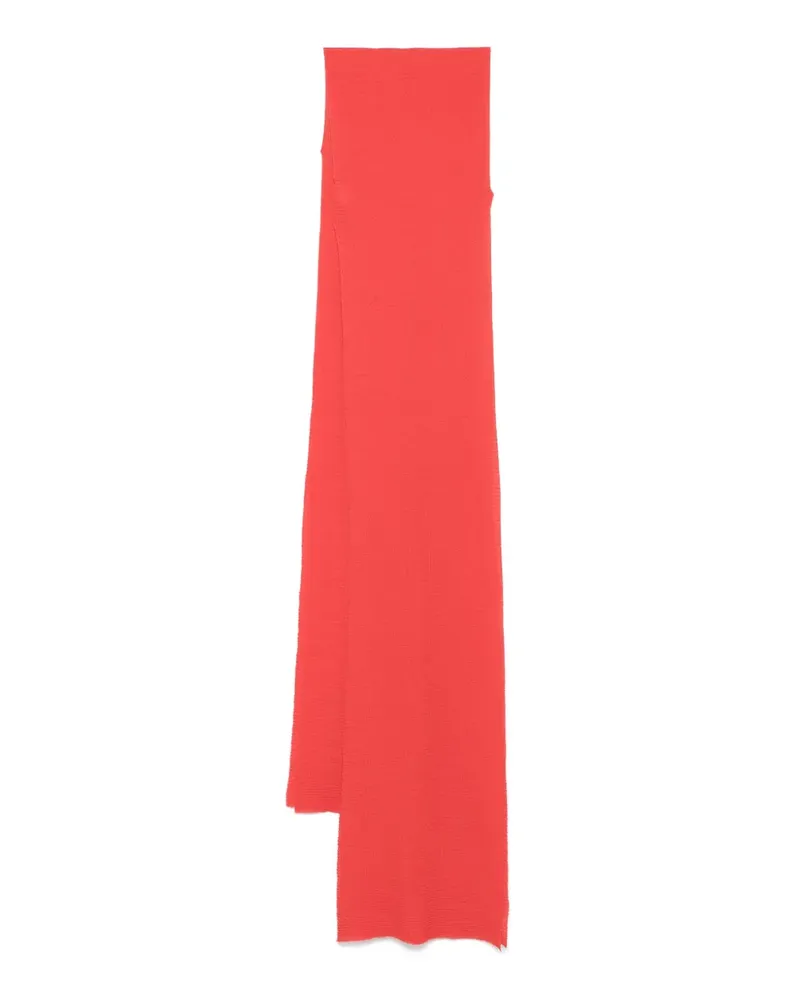 Issey Miyake Schal aus Baumwolle - Rot Rot