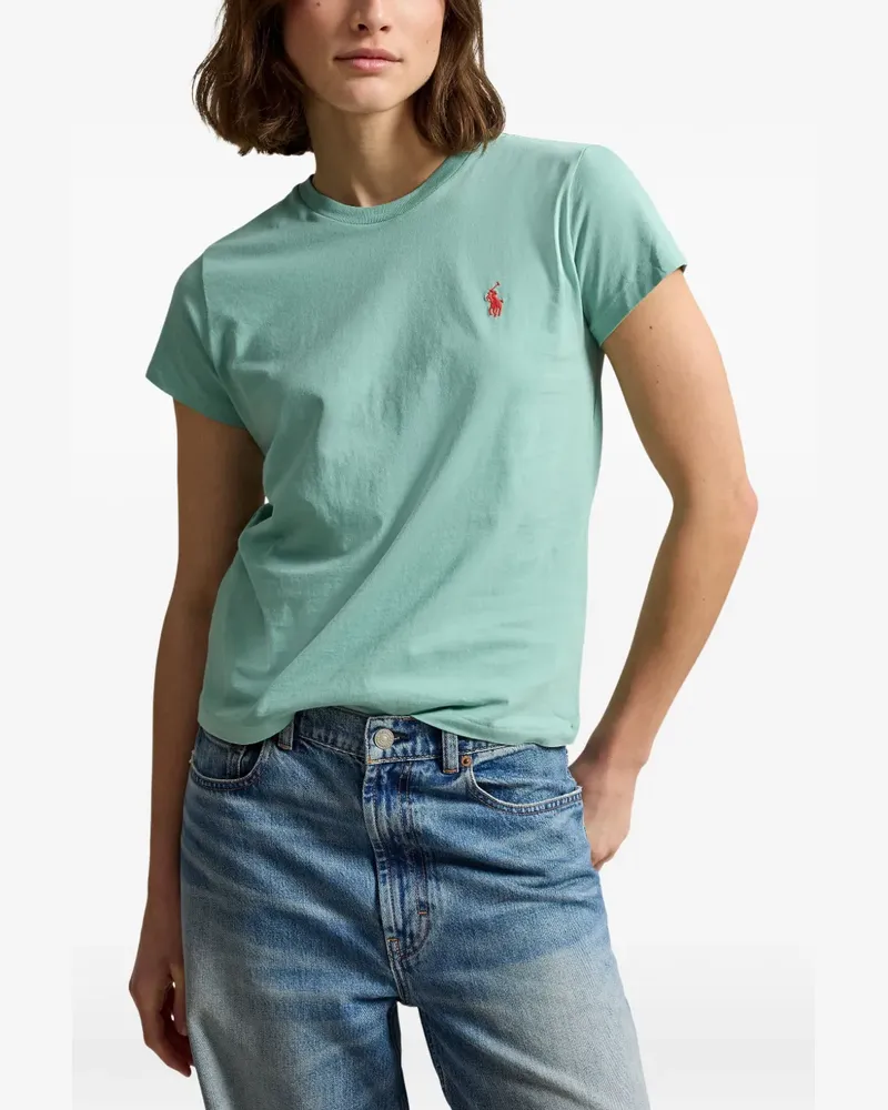 Ralph Lauren T-Shirt mit Logo-Stickerei - Grün Grün