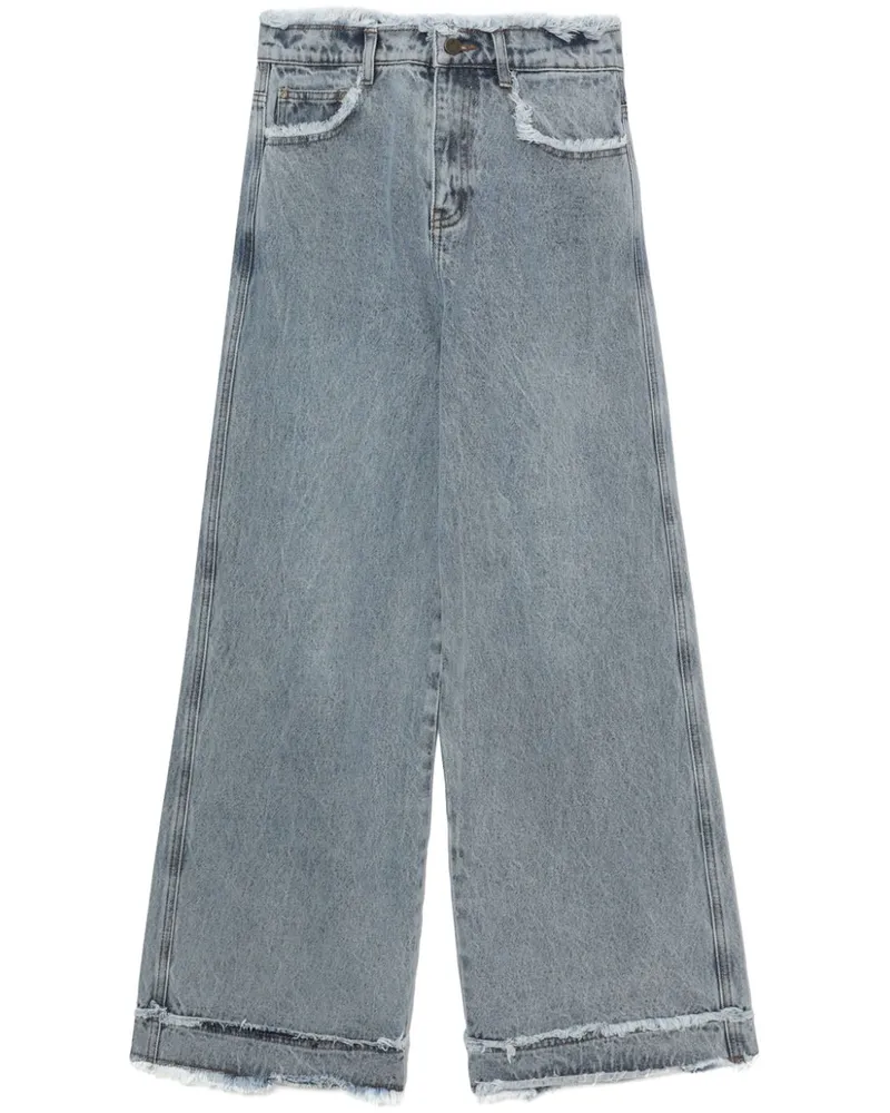Tout a Coup Jeans mit weitem Bein - Blau Blau