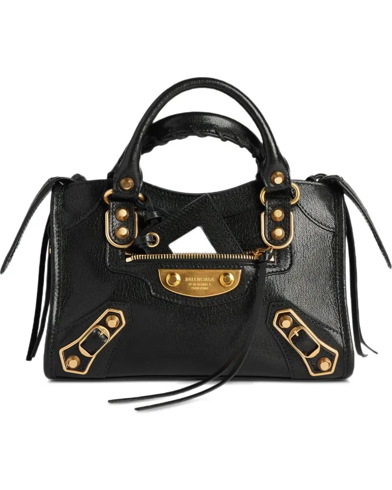Balenciaga Mini Le City Uptown Tote Bag - Schwarz Schwarz