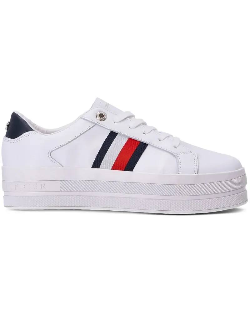 Tommy Hilfiger Sneakers mit Logo-Detail - Weiß Weiß