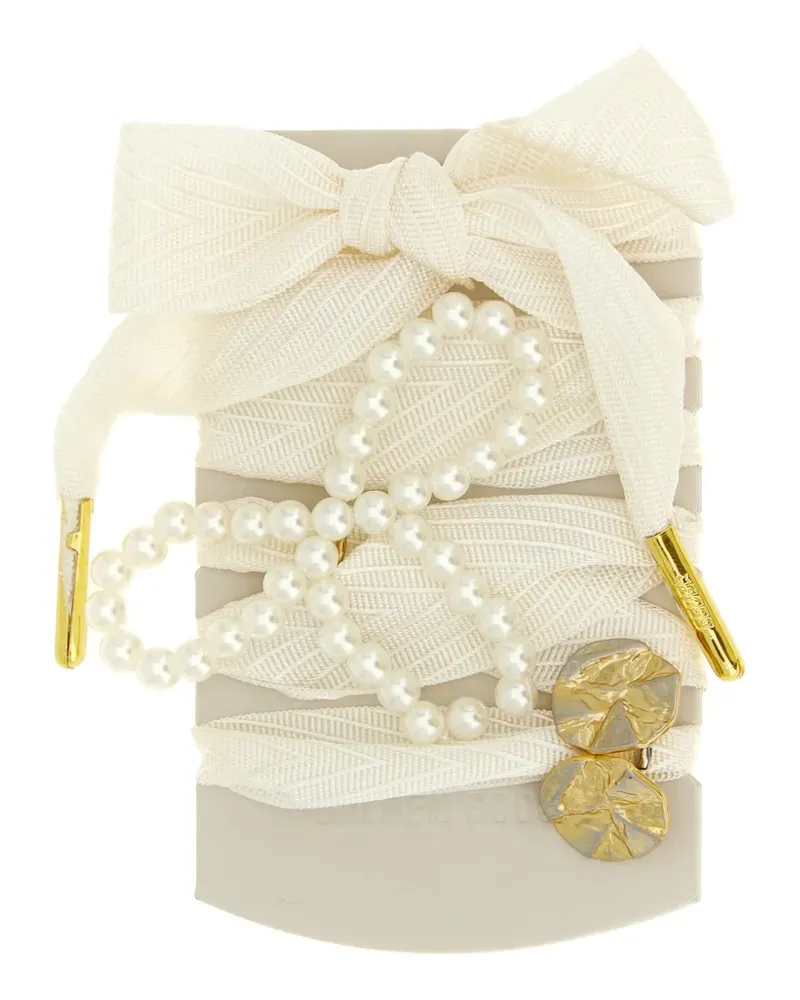 Golden Goose Geometrische Schnürsenkel mit Perlen - Nude Nude