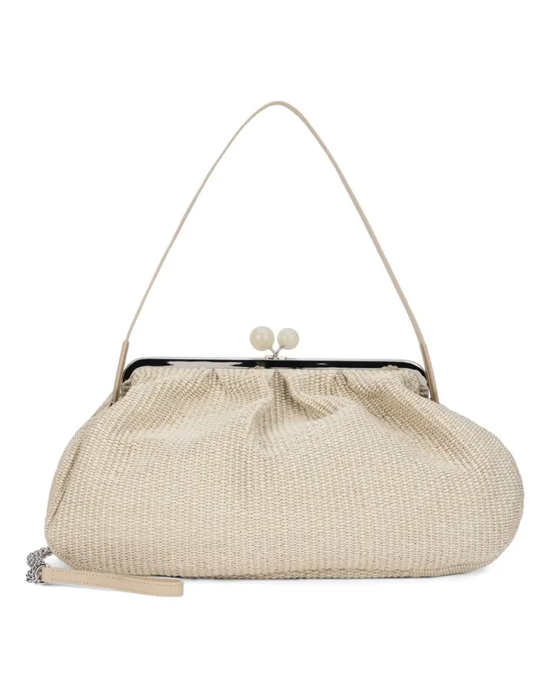Max Mara Wkanabarro woven clutch bag - Nude Nude
