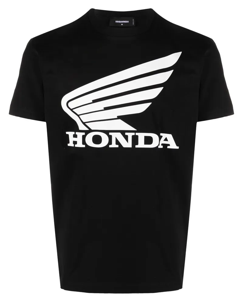 Dsquared2 T-Shirt mit "Honda"-Print - Schwarz Schwarz