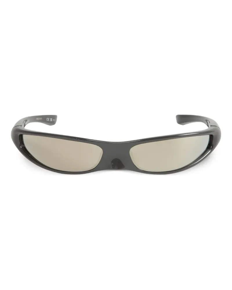 Balenciaga Blade Sonnenbrille mit eckigem Gestell - Schwarz Schwarz