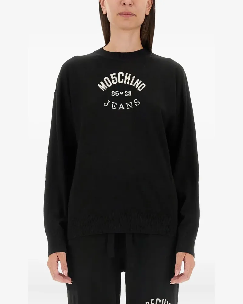 Moschino logo knitwear - Schwarz Schwarz