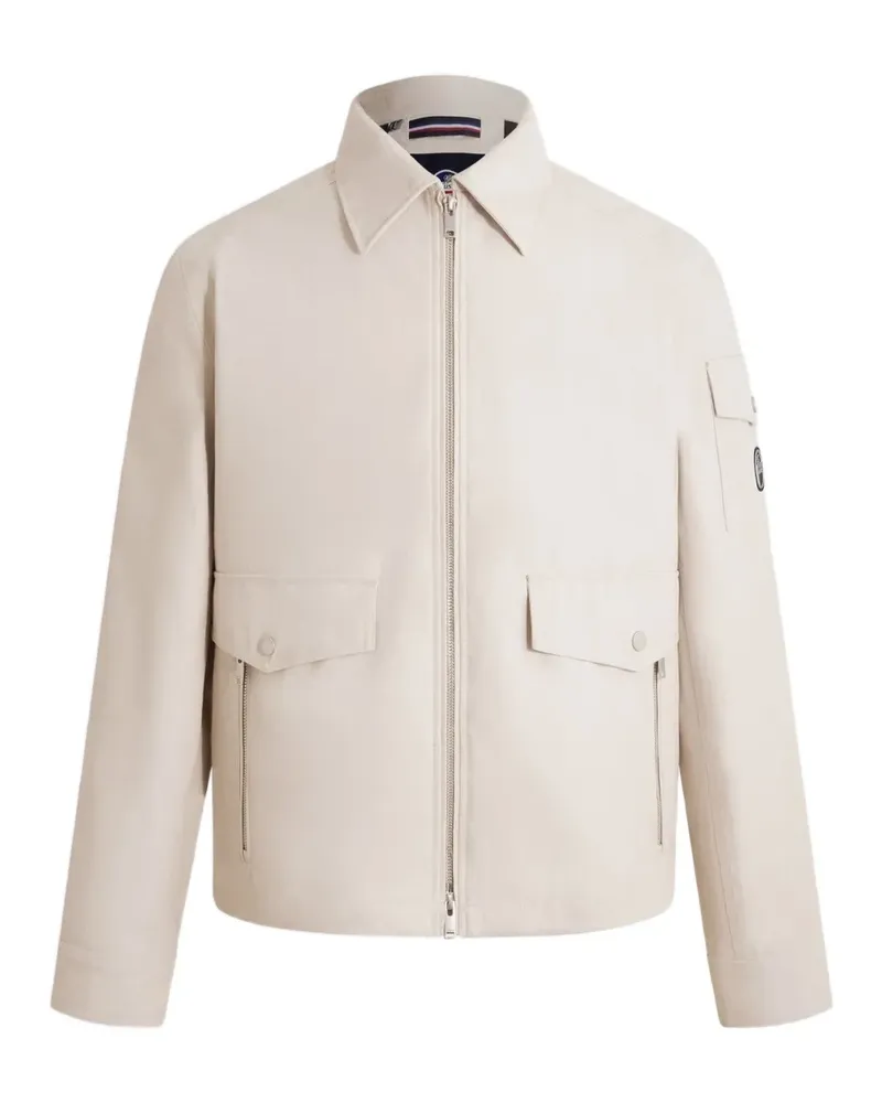 FUSALP Fralis Chambray patch-pockets bomber jacket - Nude Nude