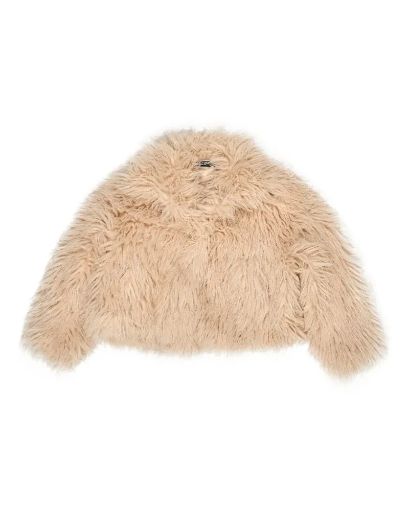 BIMBA Y LOLA Mantel aus Faux Fur - Nude Nude