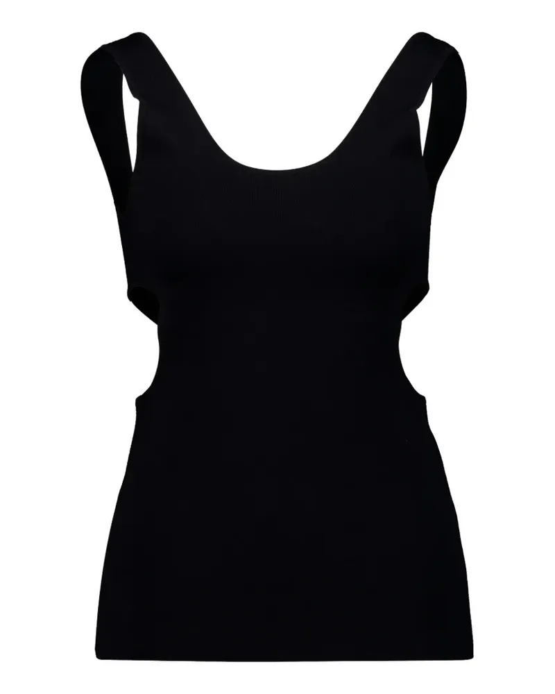 AURALEE cut-out tank top - Schwarz Schwarz