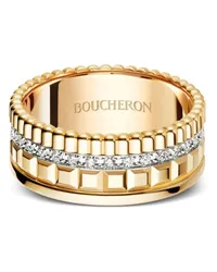 Boucheron 18kt Quatre Edition Goldring mit Diamanten Gold