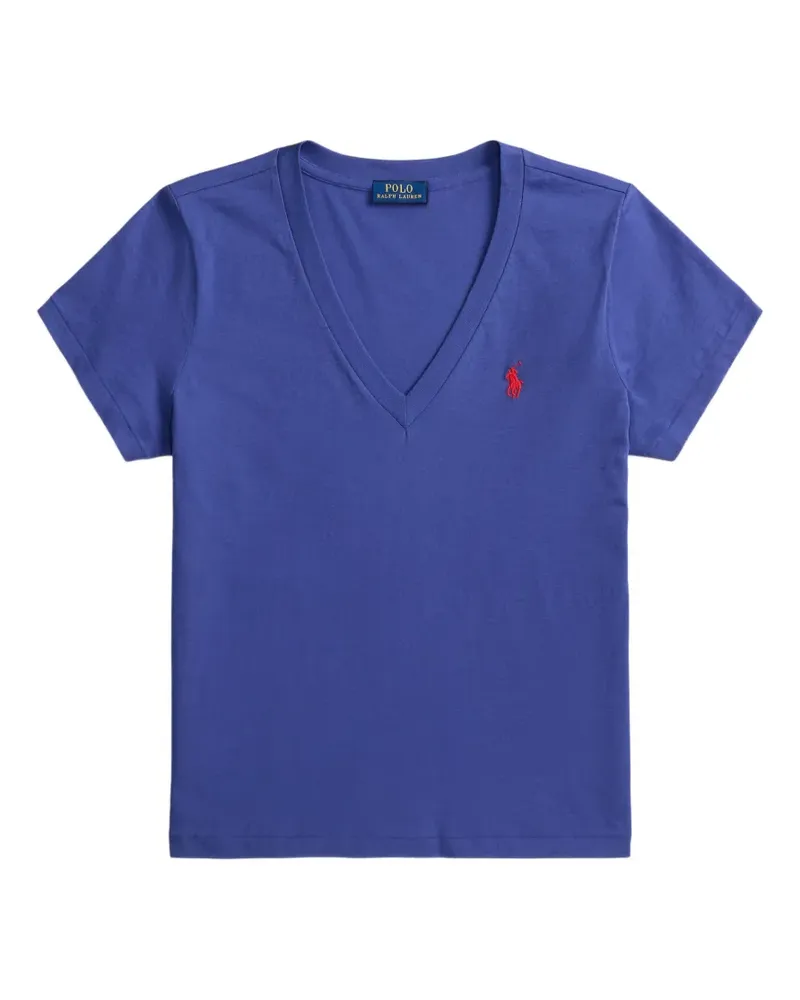 Ralph Lauren T-Shirt mit Polo Pony-Stickerei - Blau Blau