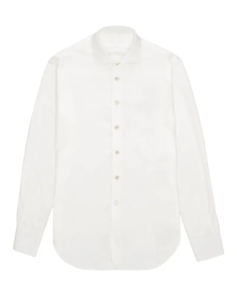 Fortela button cotton shirt - Weiß Weiß