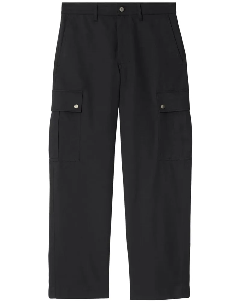 Burberry Cargohose aus Baumwollgemisch - Schwarz Schwarz
