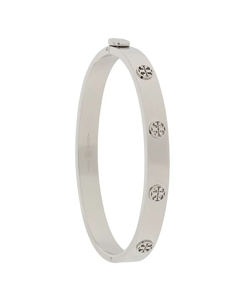 Tory Burch Armband mit Logo - Silber Silber