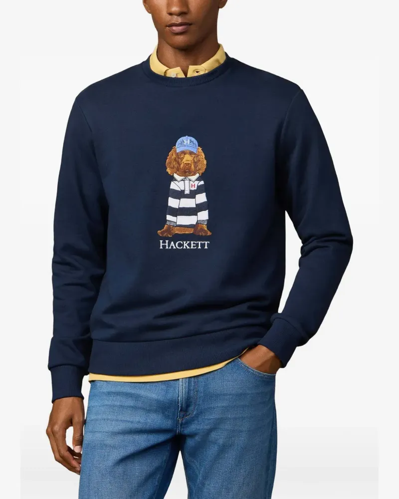 Hackett Besticktes Harry Heritage Sweatshirt - Blau Blau