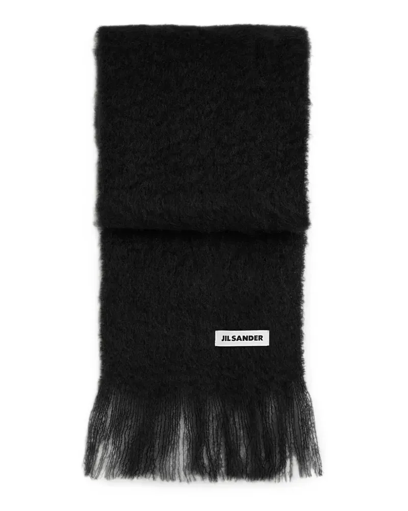 Jil Sander slim wool-blend scarf - Schwarz Schwarz