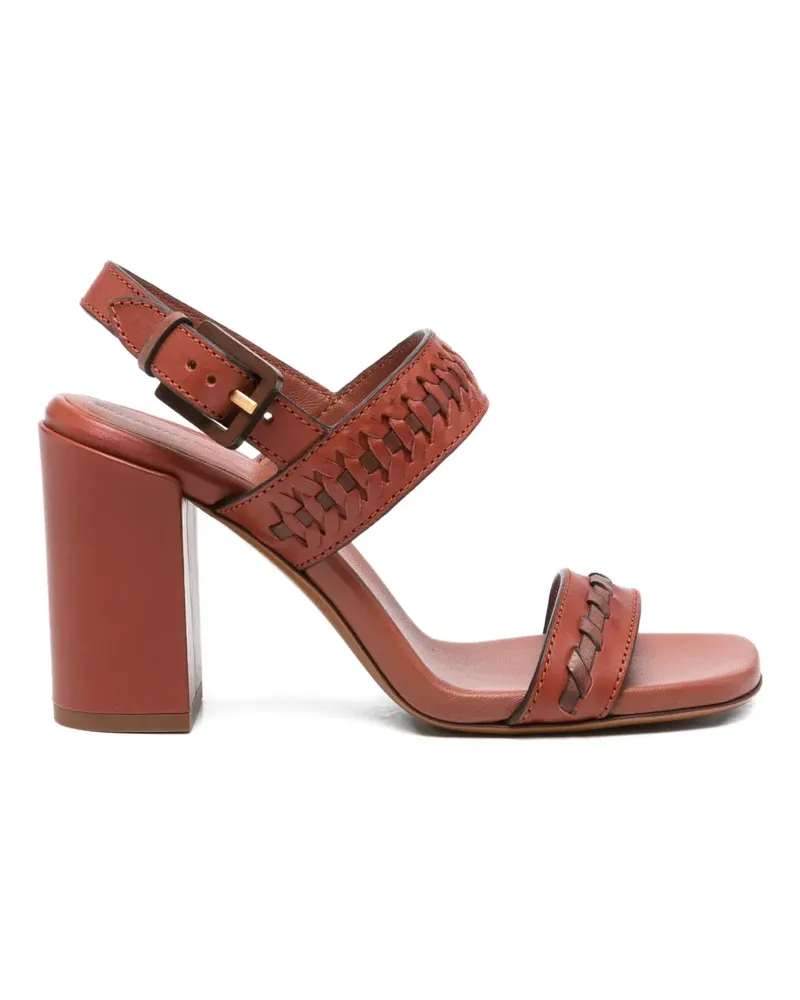 Zimmermann Alchemy woven-detail buckled sandals - Braun Braun