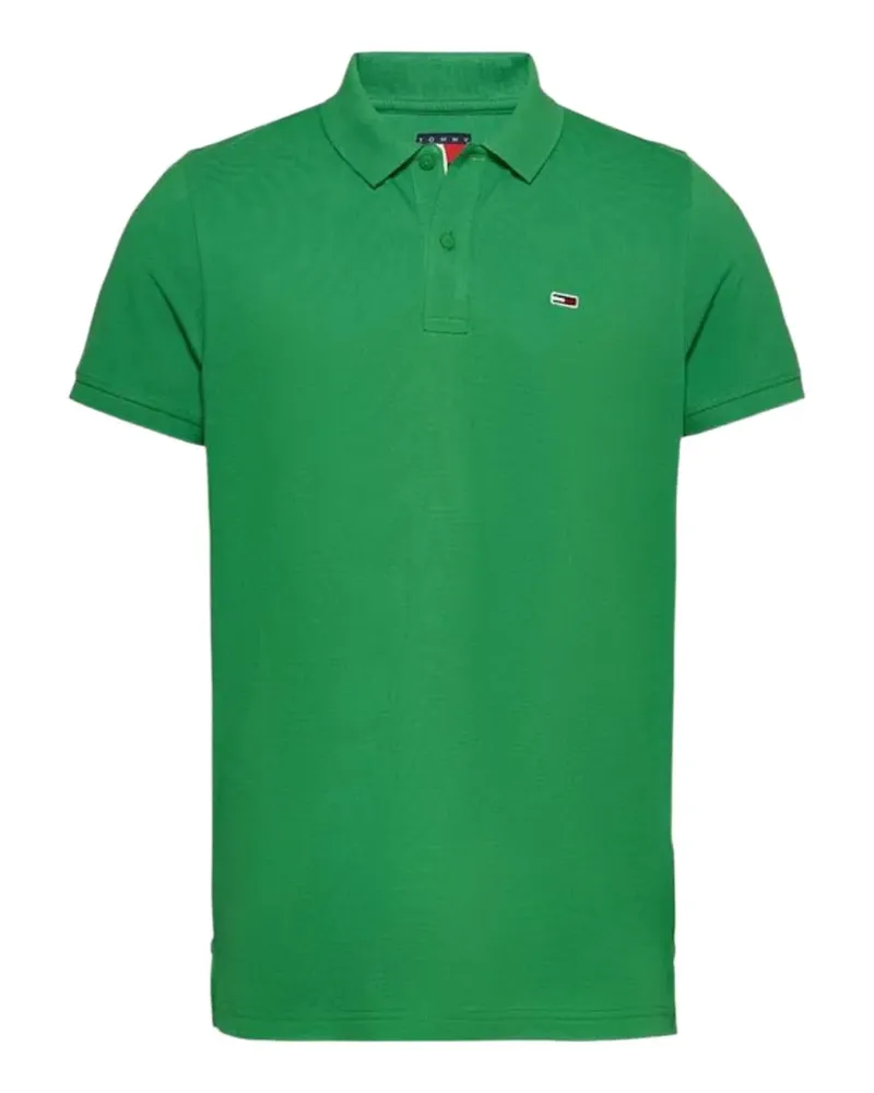 Tommy Hilfiger logo-patch polo shirt - Grün Grün