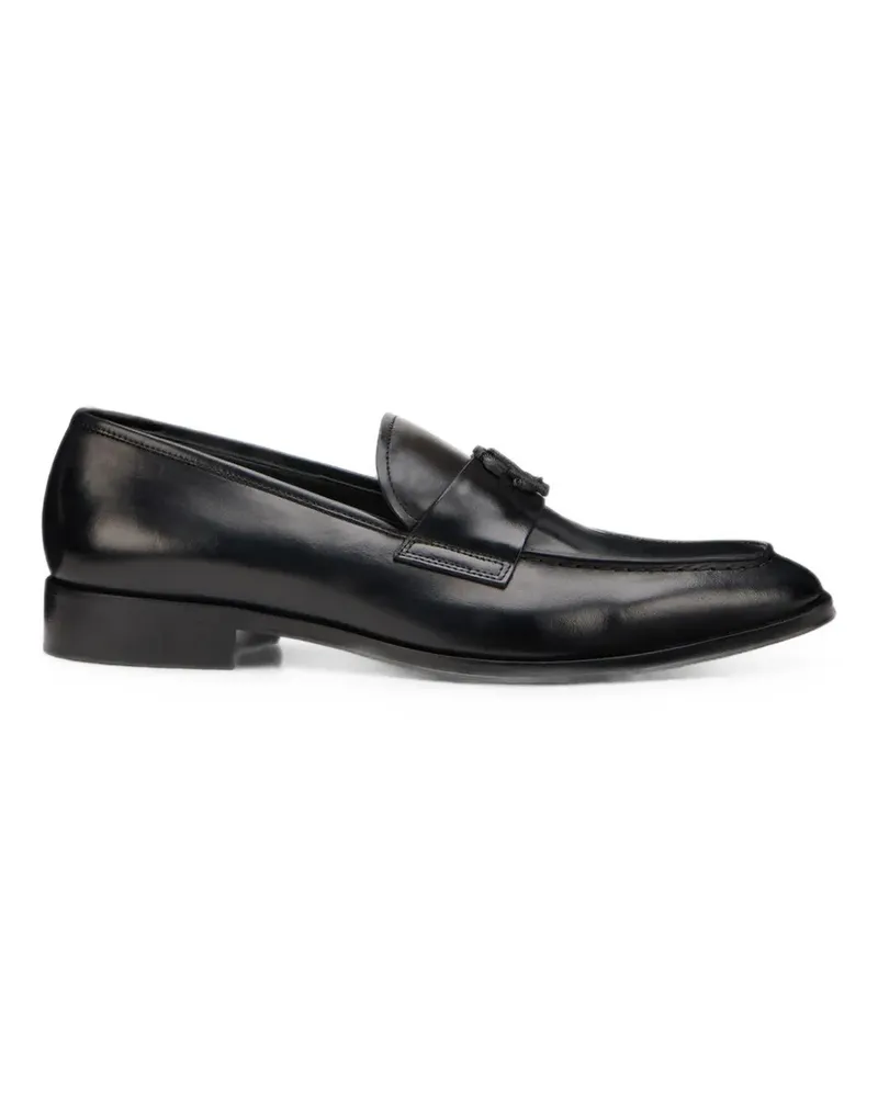 Roberto Cavalli Loafer mit Monogramm-Schild - Schwarz Schwarz