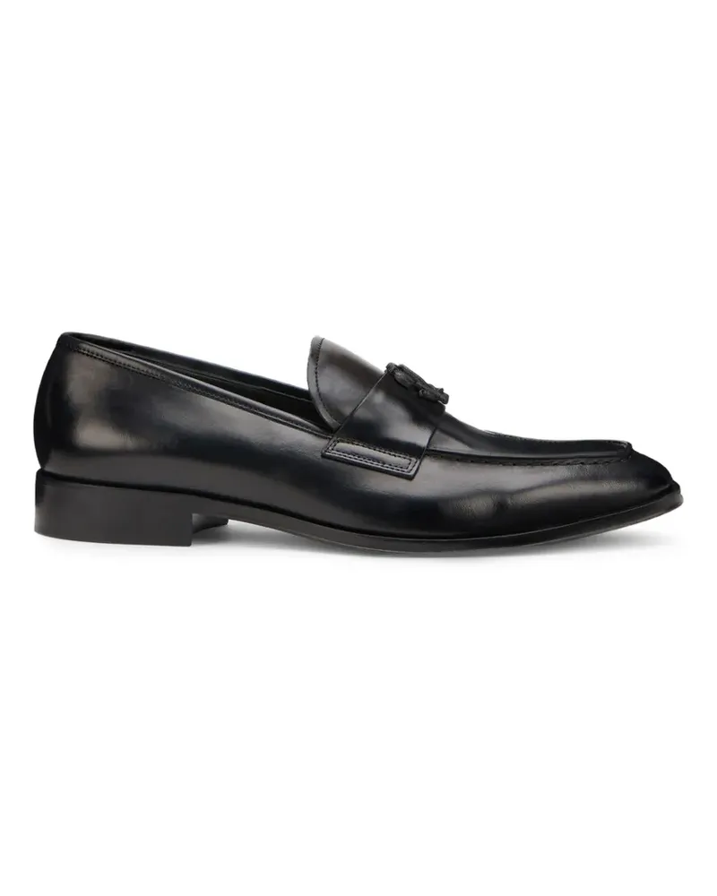 Roberto Cavalli Loafer mit Monogramm-Schild - Schwarz Schwarz